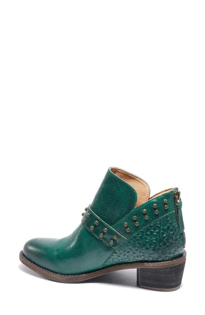 Halsa Footwear Melania Bootie In Dark Green