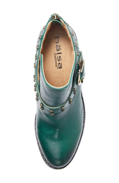 Halsa Footwear Melania Bootie In Dark Green