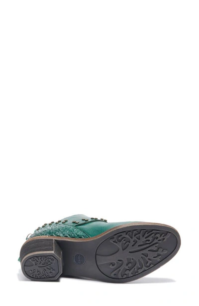 Halsa Footwear Melania Bootie In Dark Green
