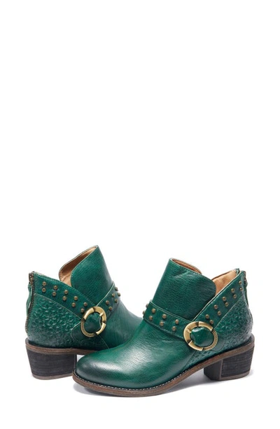 Halsa Footwear Melania Bootie In Dark Green