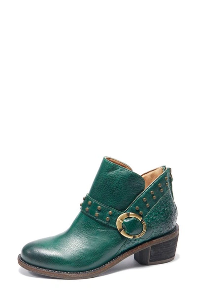 Halsa Footwear Melania Bootie In Dark Green
