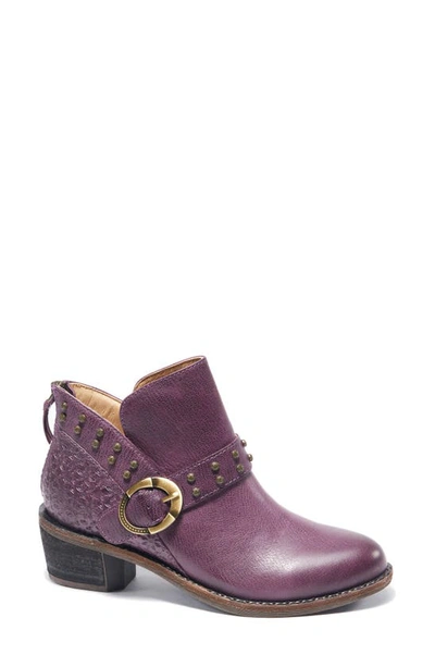 Shop Halsa Footwear Melania Bootie In Dark Purple