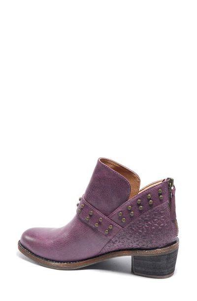 Halsa Footwear Melania Bootie In Dark Purple