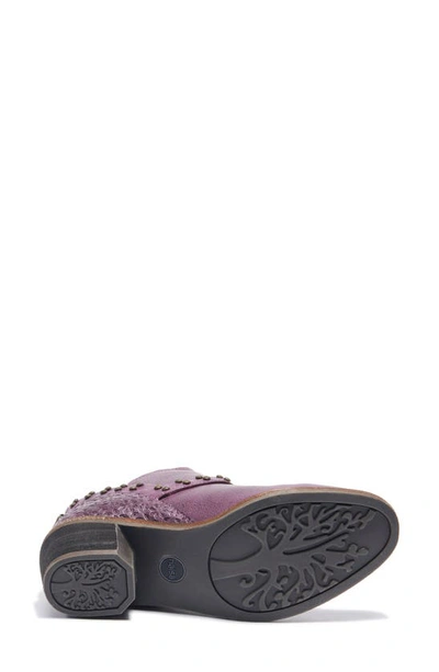 Shop Halsa Footwear Melania Bootie In Dark Purple