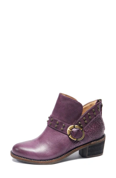 Shop Halsa Footwear Melania Bootie In Dark Purple