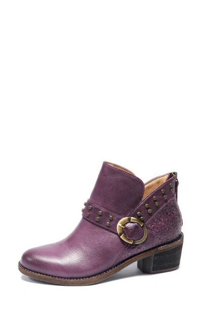 Halsa Footwear Melania Bootie In Dark Purple