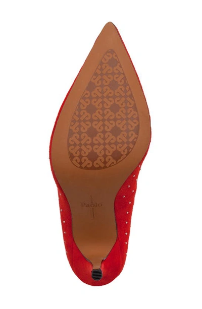 Linea Paolo Pamila Pointed Toe Pump In Aurora Red