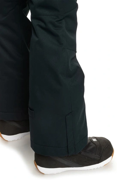Roxy Diversion Insulated Water Repellent Snow Pants In True Black