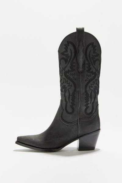 Shop Jeffrey Campbell Dagget Cowboy Boot In Black