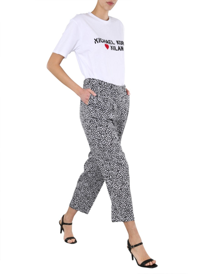 Shop Michael Michael Kors Straight Fit Pants In Multicolor