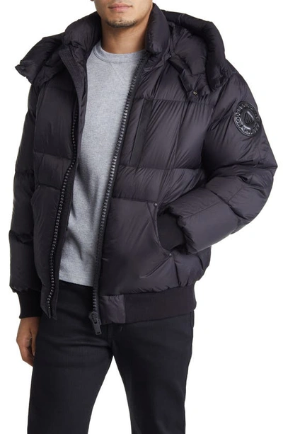 Shop Moose Knuckles 125th Street Quilted Down Coat In Black