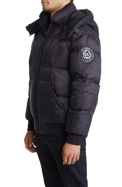Shop Moose Knuckles 125th Street Quilted Down Coat In Black