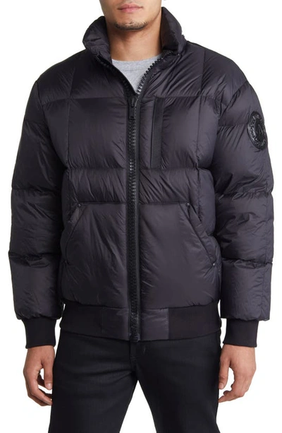 Shop Moose Knuckles 125th Street Quilted Down Coat In Black