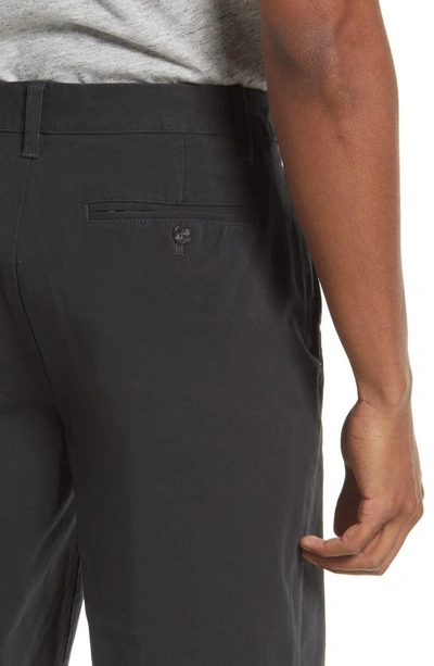 Shop Bonobos Washed Stretch Cotton Chino Shorts In Faded Black