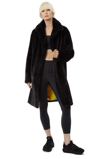Shop Apparis Imani Faux Fur Coat In Noir