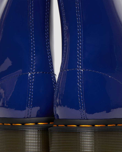 Shop Dr. Martens' Damen 1460 Lackleder Schnürstiefel In Blau