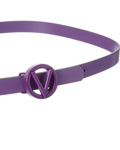 Shop Valentino By Mario Valentino Baby Leather Belt In Purple