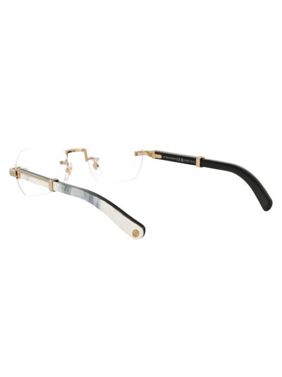 Shop Cartier Optical In 003 Gold White Transparent