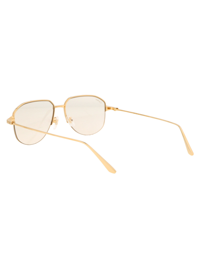 Shop Cartier Sunglasses In 002 Gold Gold Transparent