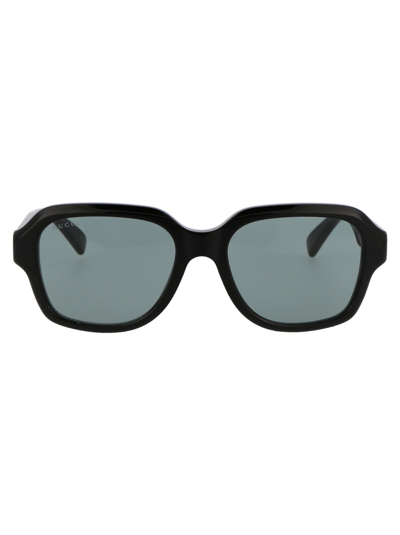 Shop Gucci Sunglasses In 001 Black Black Smoke