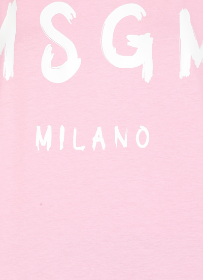 Shop Msgm T-shirts And Polos Pink