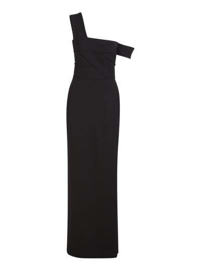 Shop Alexander Mcqueen Elegant And Refined: Long Dress With One Shoulder Design By  In Black