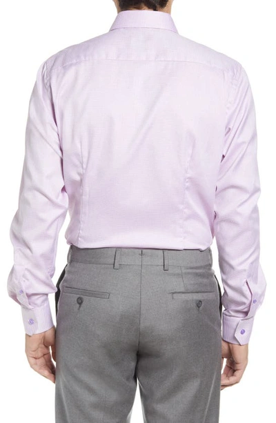 Shop Eton Contemporary Fit Print Dress Shirt In Purple