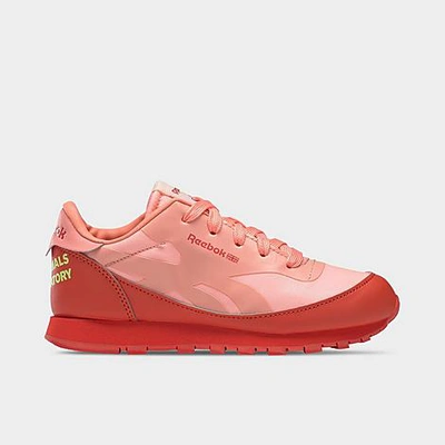 Reebok Kids' Unisex The Animals Observatory Classic Leather Shoes In Racer  Red/racer Red/solar Acid Yellow | ModeSens