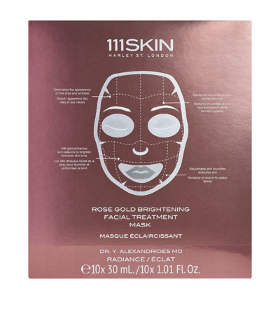 Shop 111skin Rose Gold Brightening Facial Treatment Mask (10 X 30ml) In Multi