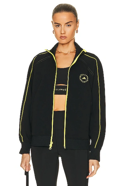 Adidas By Stella Mccartney Sportswear Track Top Jacket In Black Yellow |  ModeSens