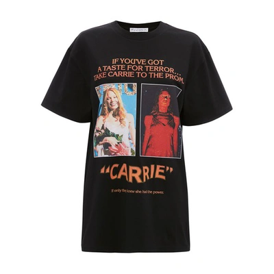 Shop Jw Anderson X Carrie - Poster Print T-shirt In Black