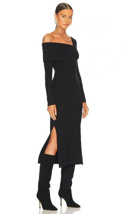 Shop Line & Dot Sylvie Midi Sweater Dress In Black