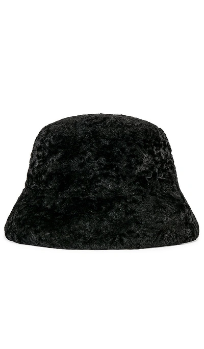 Ruslan Baginskiy Faux Fur Lampshade Bucket Hat In Black