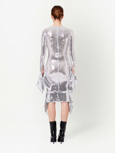 Ami Alexandre Mattiussi Sequin-embellished Midi Dress In 900