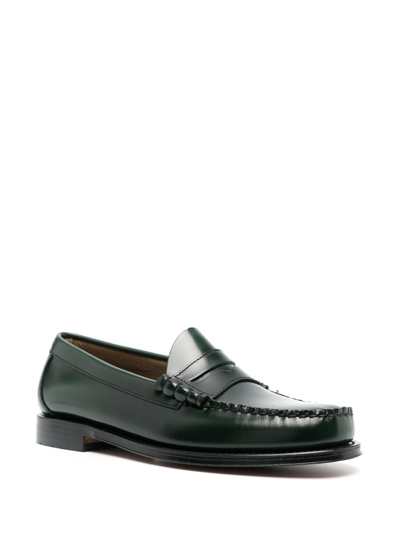 Shop G.h. Bass & Co. Larson Penny Loafers In Green