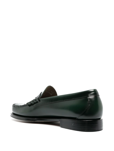 Shop G.h. Bass & Co. Larson Penny Loafers In Green