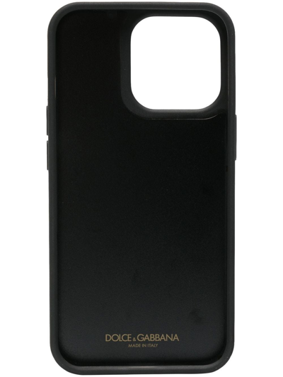 Shop Dolce & Gabbana Dg-logo Iphone 13 Pro Case In Black