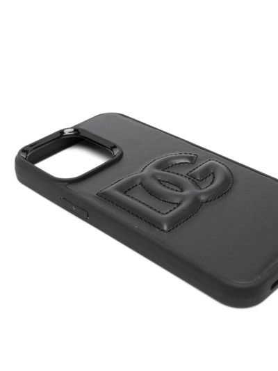 Shop Dolce & Gabbana Dg-logo Iphone 13 Pro Case In Black