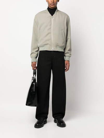 Shop Jil Sander Zip-fastening Bomber Jacket In Green