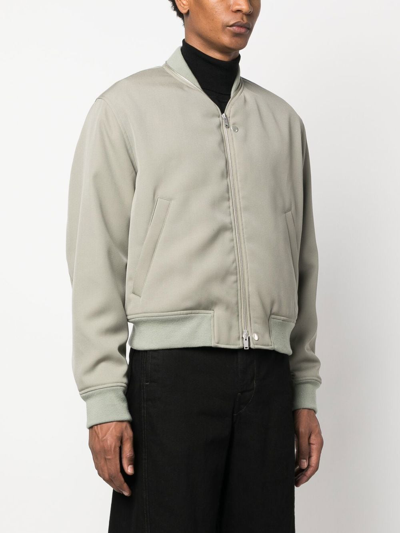 Jil Sander Zip-fastening Bomber Jacket In Green