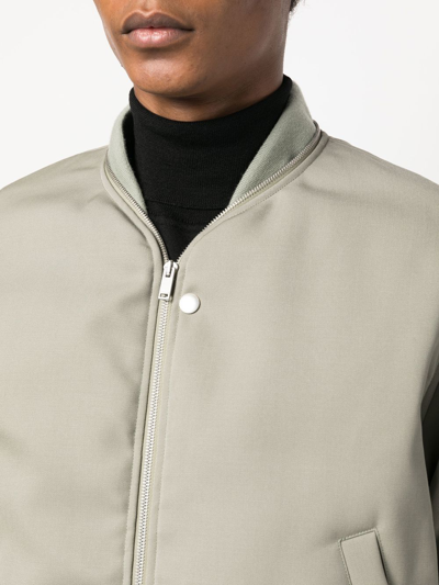 Shop Jil Sander Zip-fastening Bomber Jacket In Green