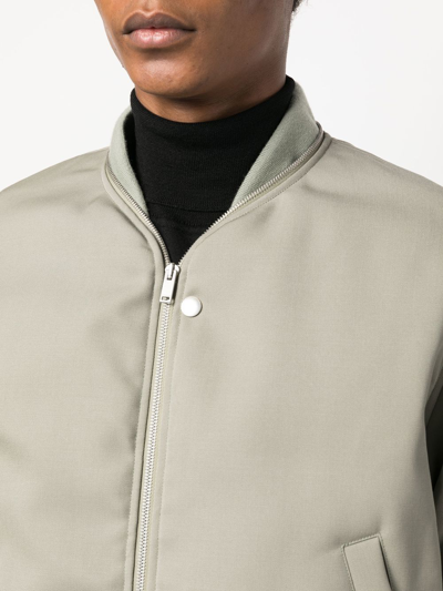 Jil Sander Zip-fastening Bomber Jacket In Green
