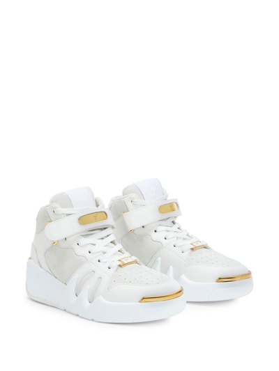 Shop Giuseppe Zanotti Talon High-top Sneakers In White