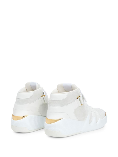 Shop Giuseppe Zanotti Talon High-top Sneakers In White