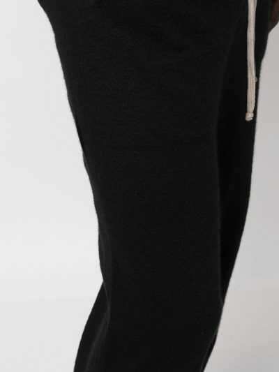 Shop Rick Owens Drawstring-waist Cashmere Track Pants In Black