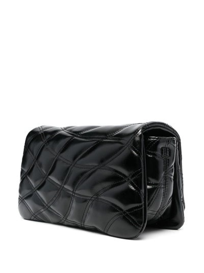 Shop Karl Lagerfeld K/signature Soft-quilt Bag In Black