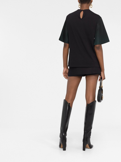 Elie Saab Monogram-print T-shirt In Green