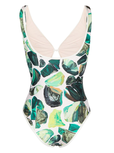 Shop Alemais Siena Retro Swimsuit In Green