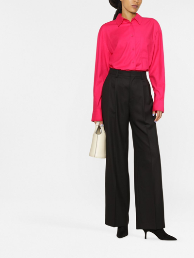Filippa K Darcey Wool Palazzo Trousers In Black