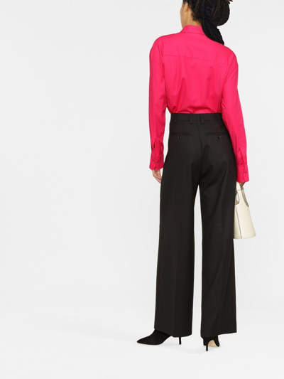 Filippa K Darcey Wool Palazzo Trousers In Black